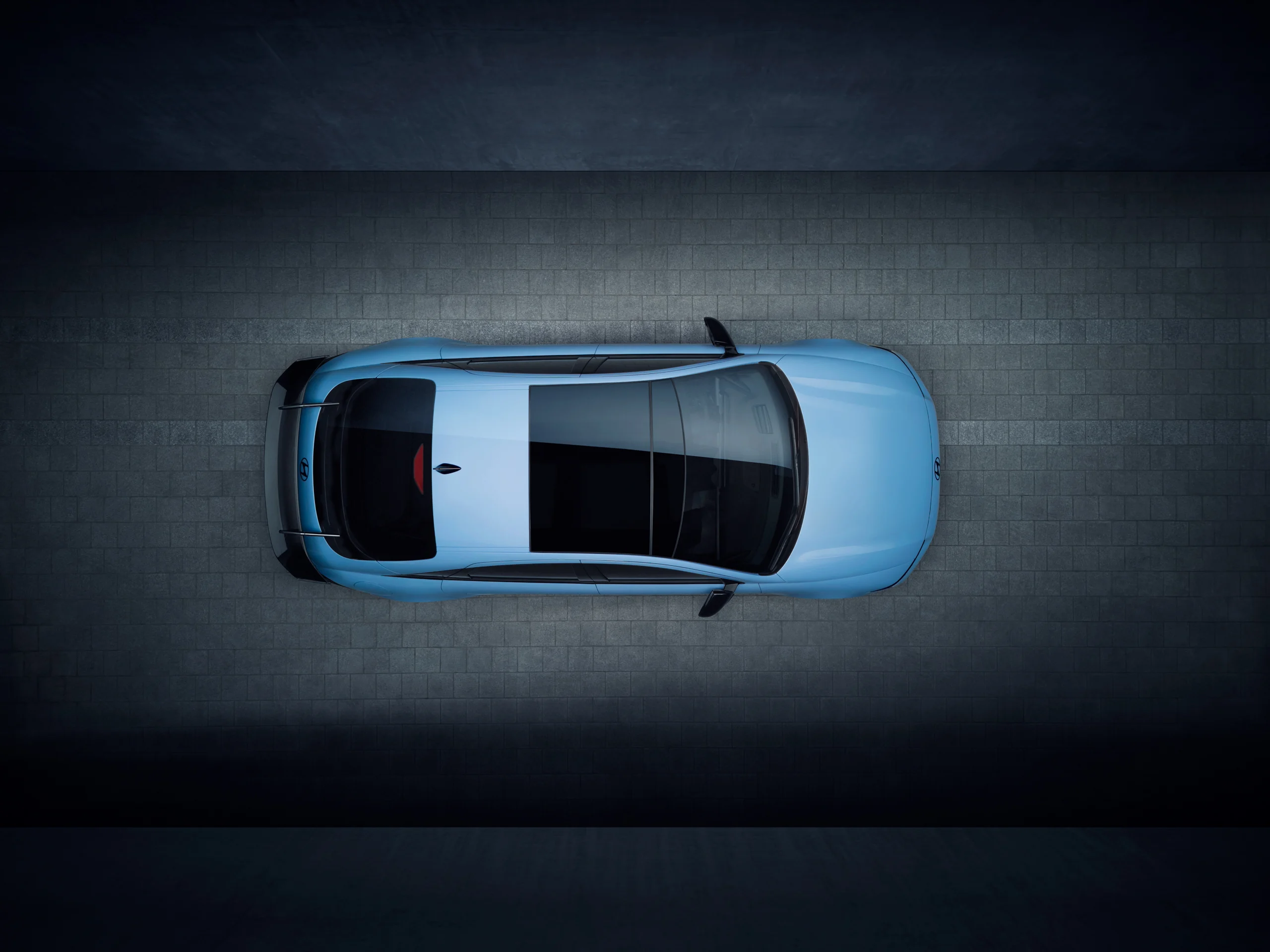 Hyundai IONIQ 6 N sett ovenfra
