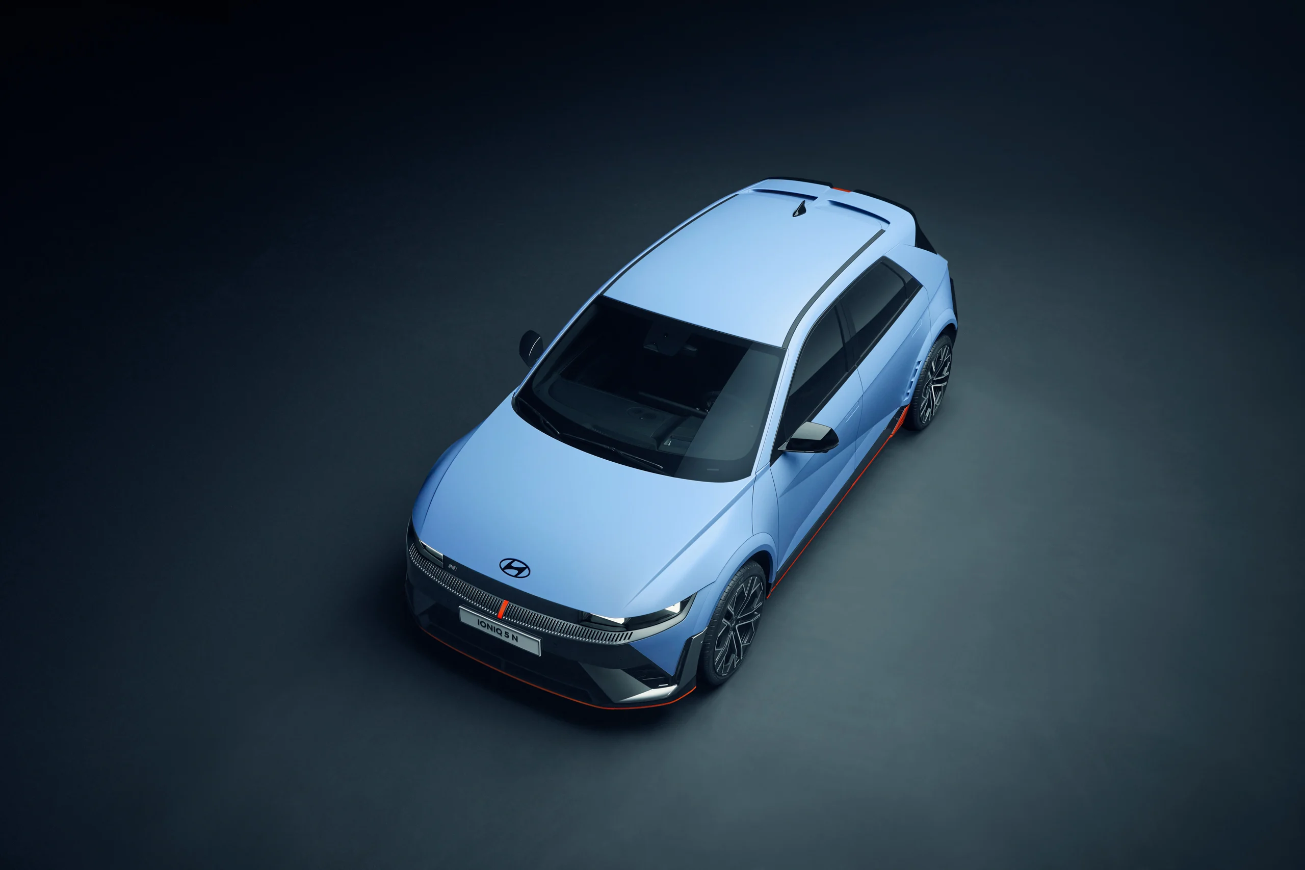 Hyundai IONIQ 5 N sett ovenfra