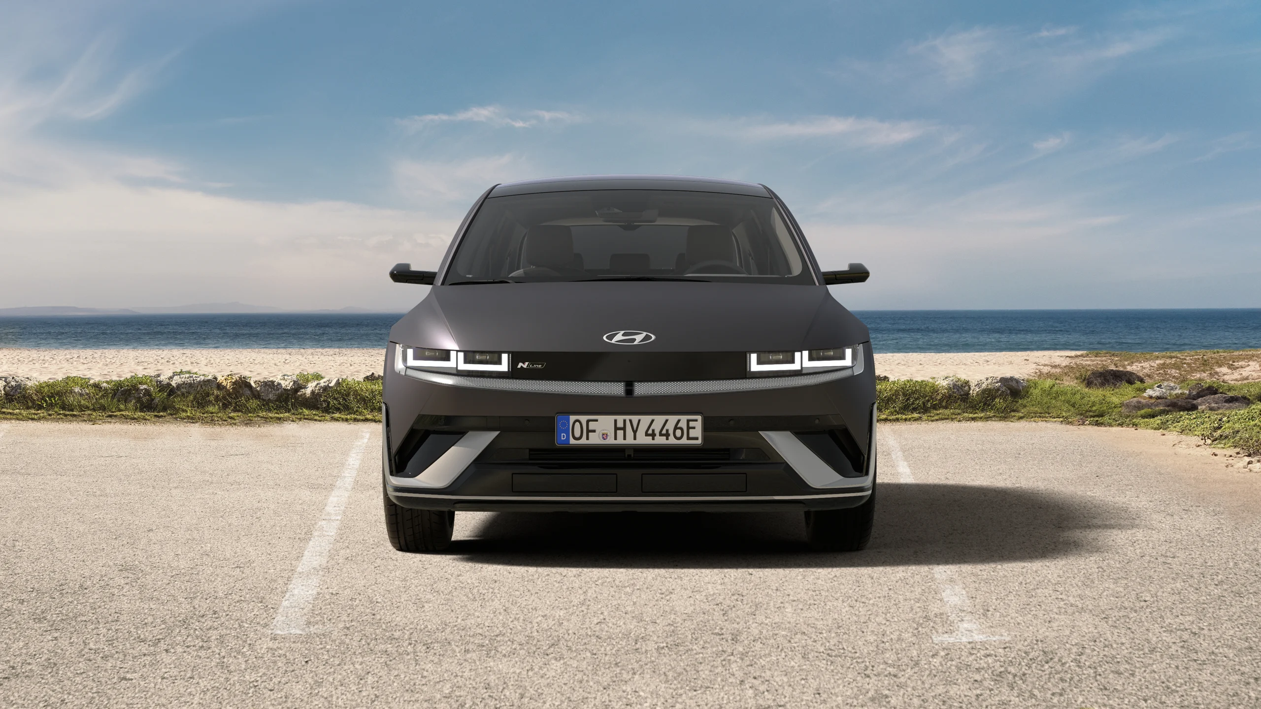 Hyundai IONIQ 5 N Line sett rett forfra