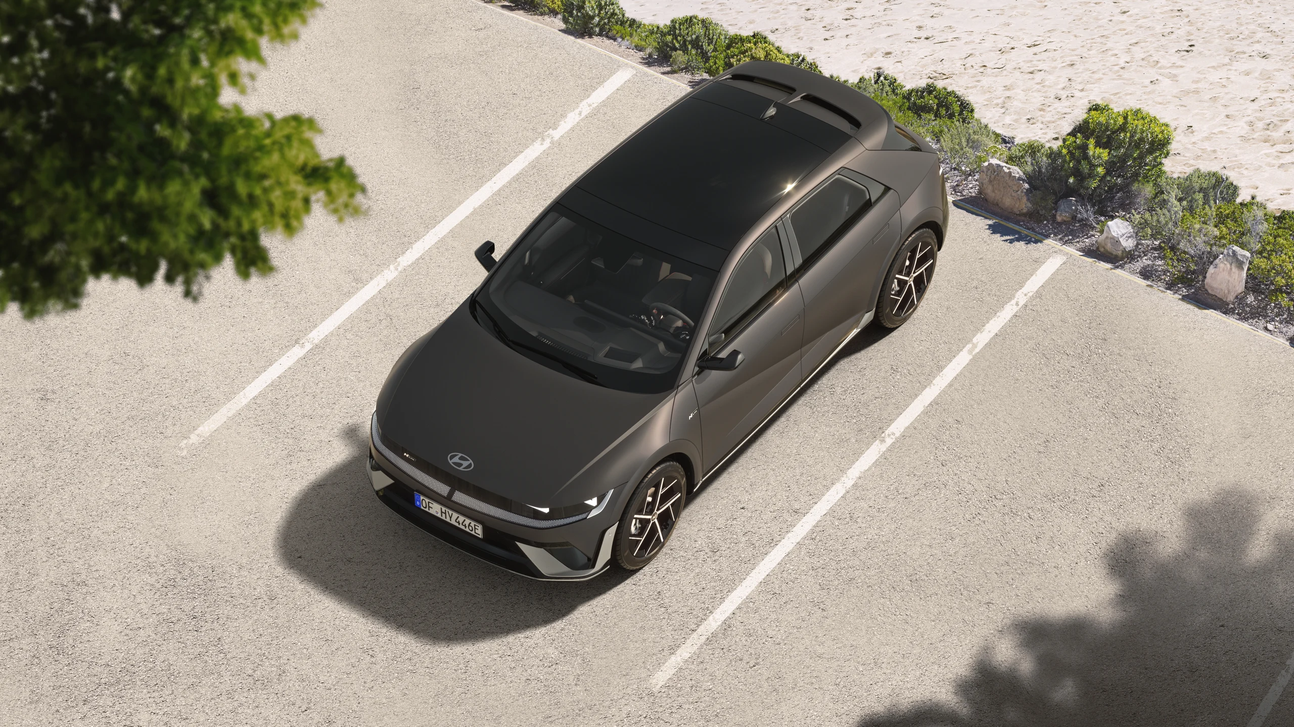 Hyundai IONIQ 5 N Line sett ovenfra