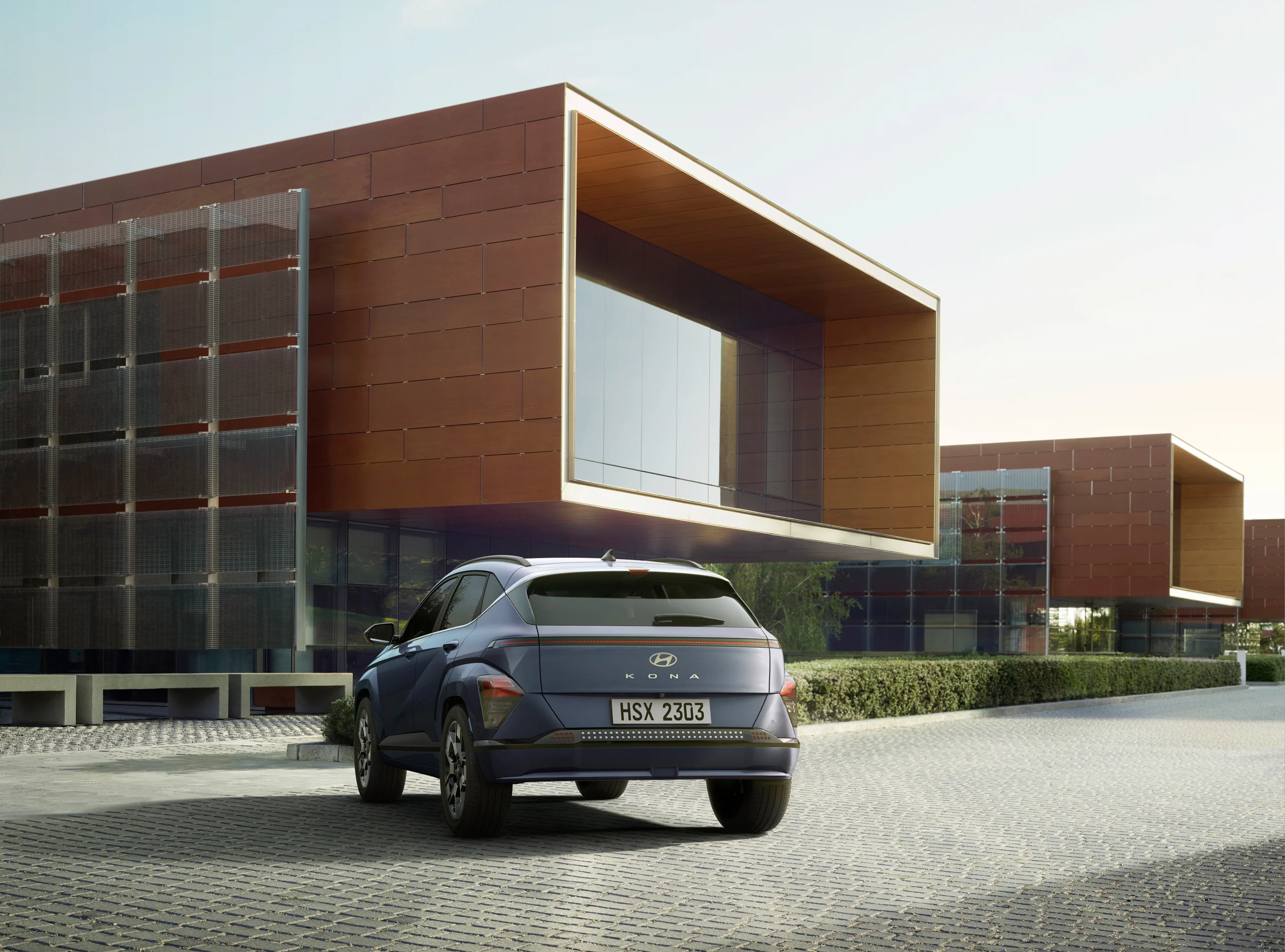 Hyundai KONA Electric sett skrått bakfra